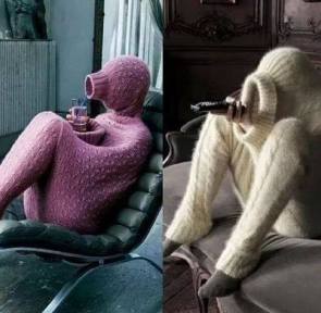 full-body knit cocoon